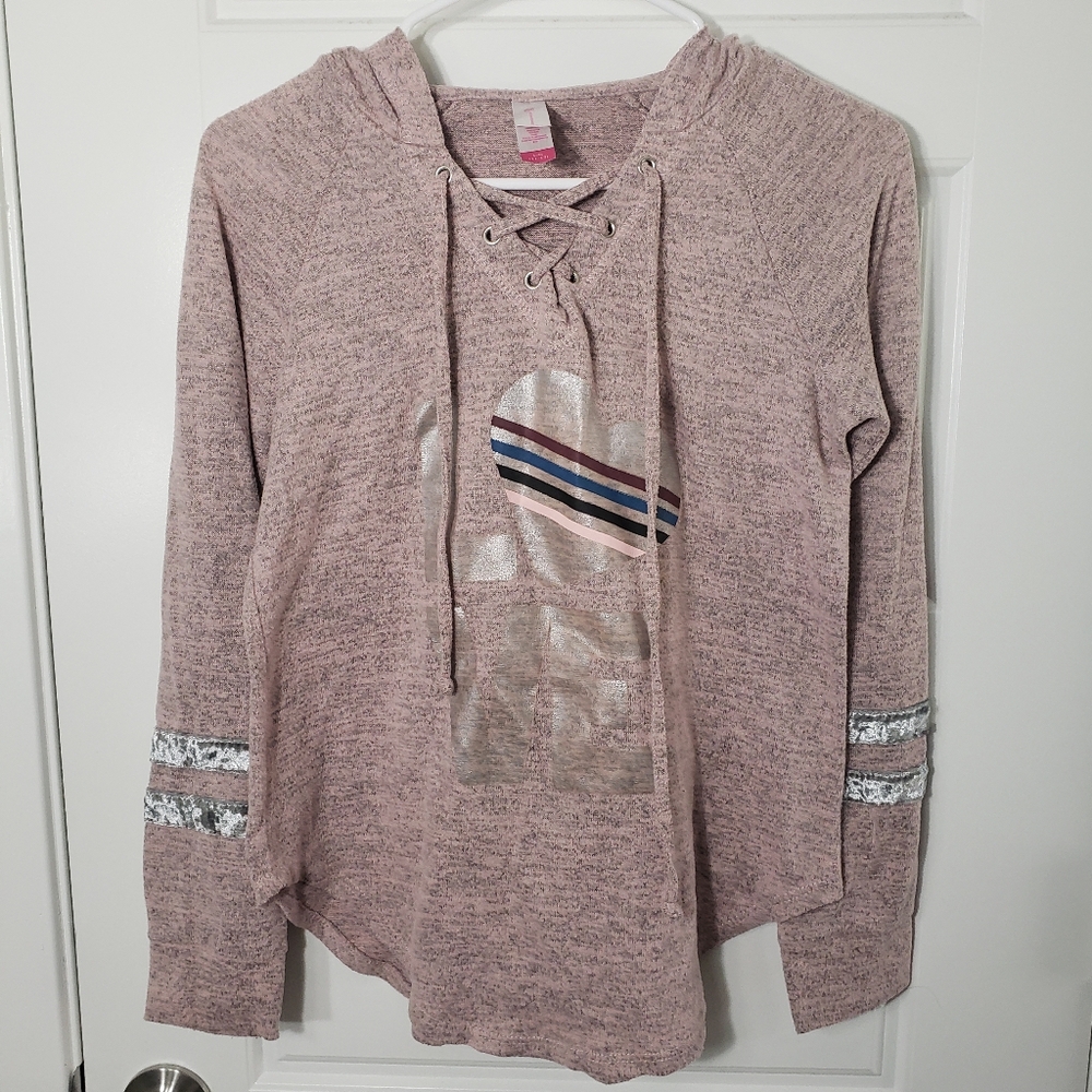 No Boundaries Pink Love Hoodie